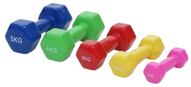 Vinyl dumbbell 1kg, 2kg, 3kg, 4kg, 5kg6kg,7kg, 8kg, 9kg, 10kg (TZ-3004) — Qingmeiya commercial fitness equipment